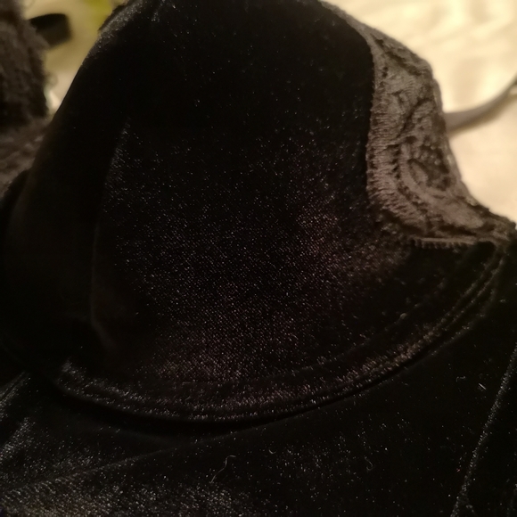 NEW! Victoria's Secret Dream Angels Black Velvet Long Line Bra Line - Picture 6 of 16